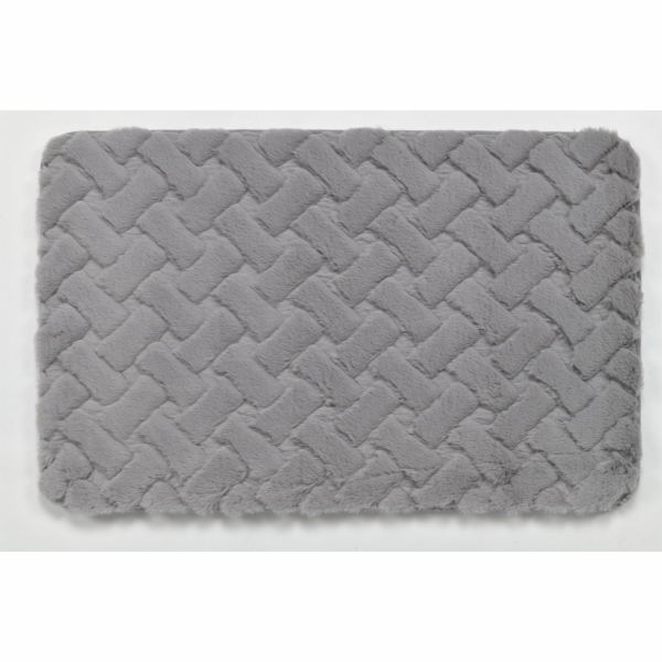 DOMOLETTI Koupelnová předložka BMA1298D šedá 80cm x 51cm