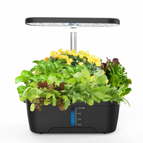 Květináč Garden Center GT1034, 24 cm x 15 cm, černý
