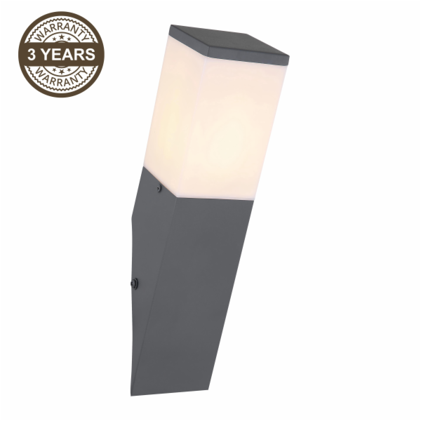 DOMOLETTI Svítidlo CORTE DH1430, 15W, E27, IP44, antracit
