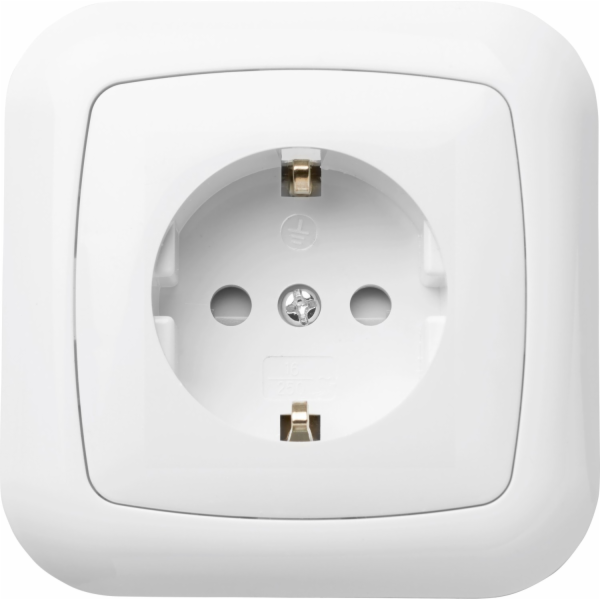 Sada zásuvek CMI Schuko Trend White