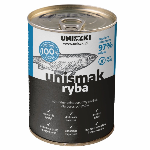 UNISZKI UNIsmak Fish - vlhké krmivo pro psy - 400g