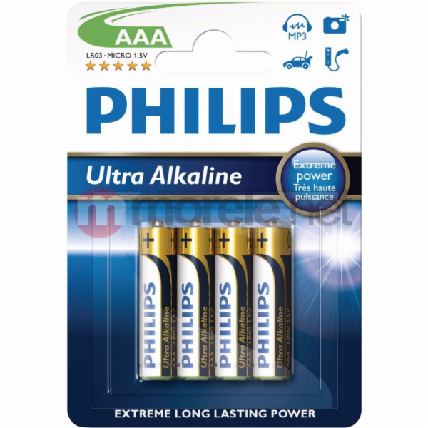 Philips Bateria Ultra AAA / R03 4 