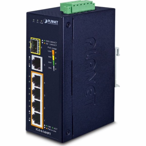 Planet IGS-614HPT Planet IGS-614HPT Průmyslový PoE Switch...