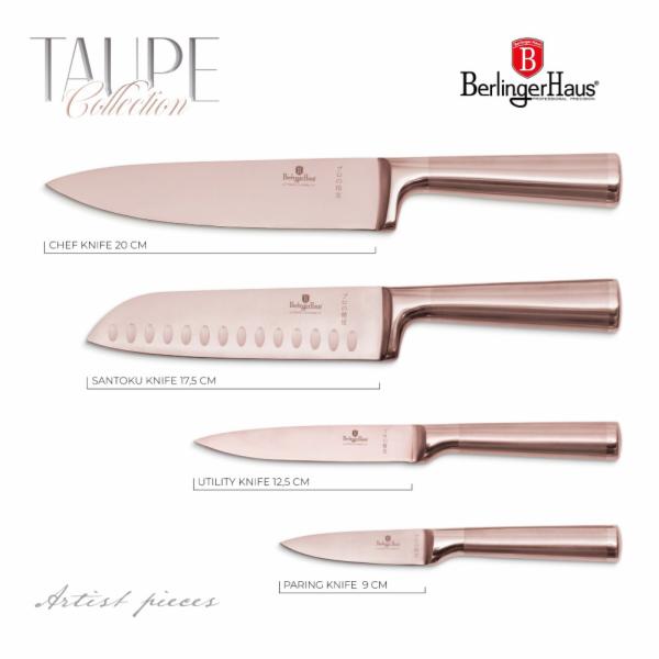 Sada nožů nerez 4 ks Taupe Collection BH-2977