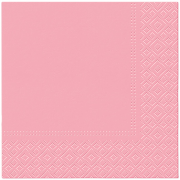 Ubrousek, 330 mm x 330 mm, růžový, 20 ks.