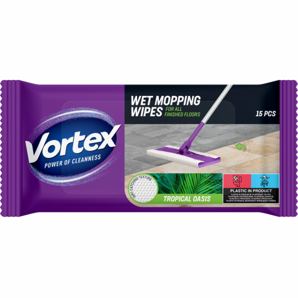 Utěrka na mycí kartáč Vortex Tropical Oasi, 15 ks