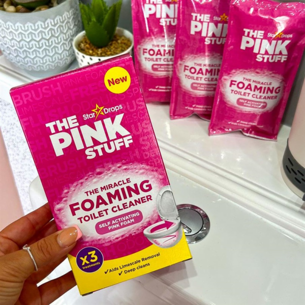THEPINKSTUFF Pěnový čistič WC 3X100G