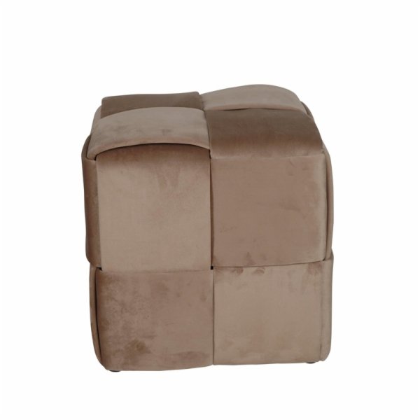 Pouf Domoletti HS-NP04-1, hnědý, 45 cm x 45 cm x 45 cm