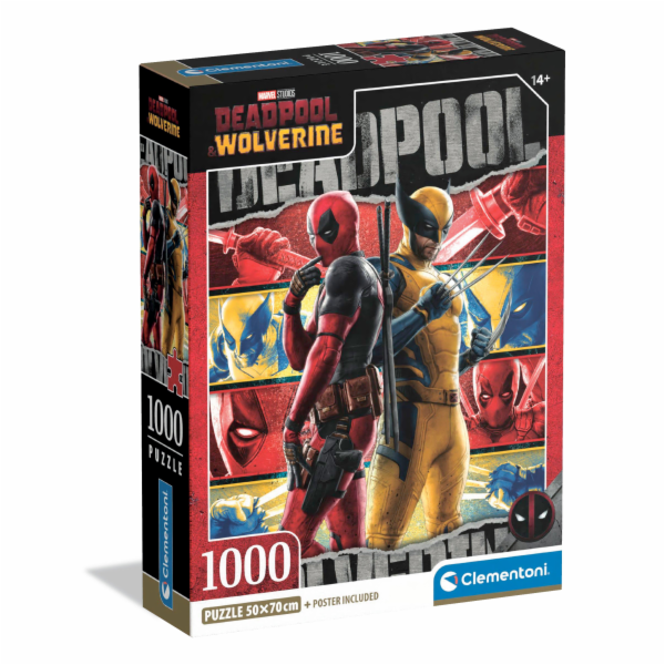 Delione Clementoni Deadpool a Wolverine 37050, 1000 dílů.