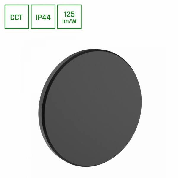 Venkovní svítidlo SLI003031CCT_PW, 18W, LED, IP44, černé