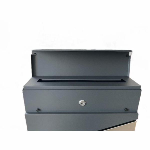 HAUSHALT Poštovní schránka Haushalt PW-612-10, šedá, 15cm...