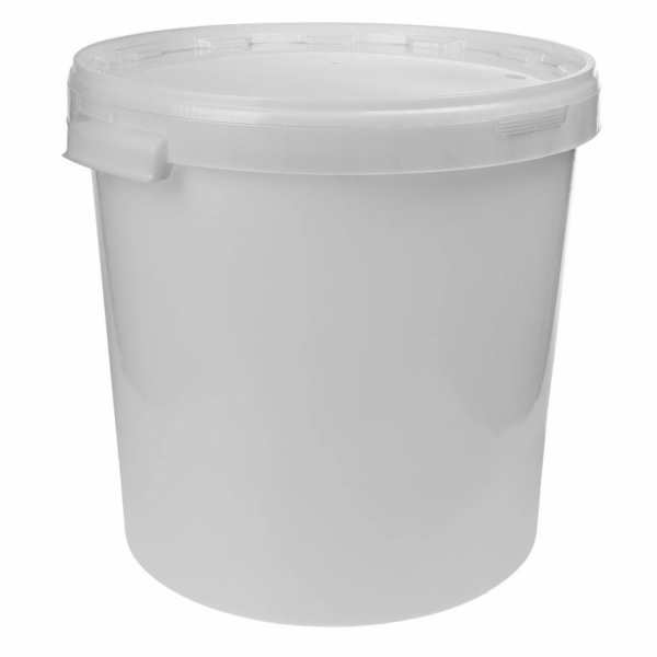 Fermentační nádoba s víkem, 30 l, bílá