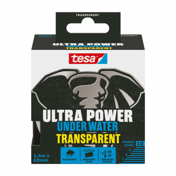 Opravná páska Ultra Power Podvodní průhledná, 1,5 m x 5 cm