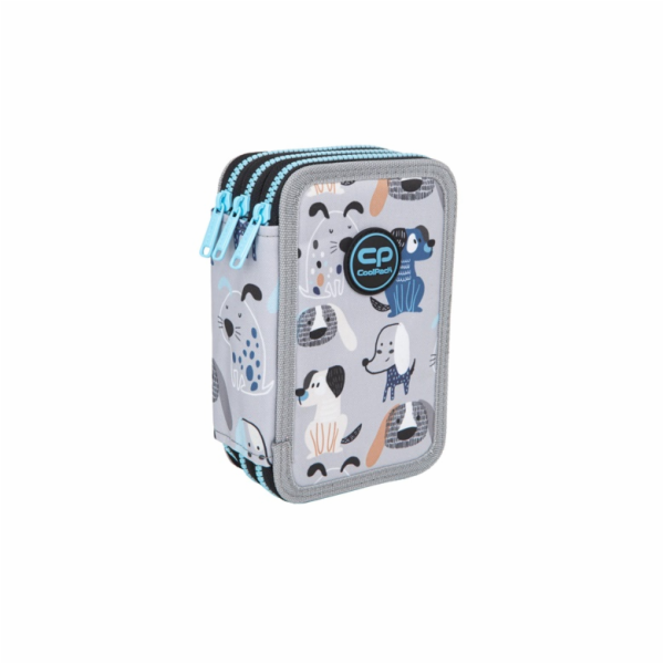Penál CoolPack, 20 cm x 13 cm, šedý/různé barvy