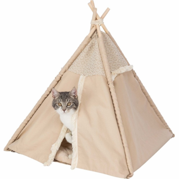 Trixie Boho Tipi, uzavřený pelíšek, pro psa/kočku, béžový...