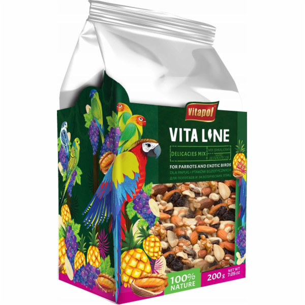 Vitapol Vitaline Směs sušeného ovoce a ořechů pro papoušk...