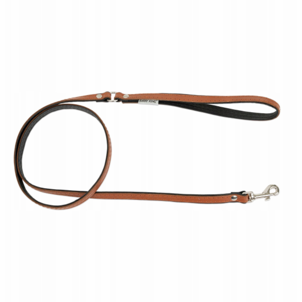 Collar Kožené vodítko pro psy, koňakové/černé, střední dé...