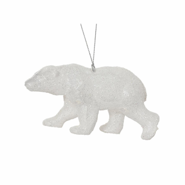 Vánoční hračka Medvěd, 13 cm, plast