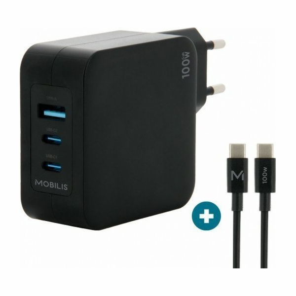 Mobilis Nabíječka do zásuvky - 100 W - 2 USB-C