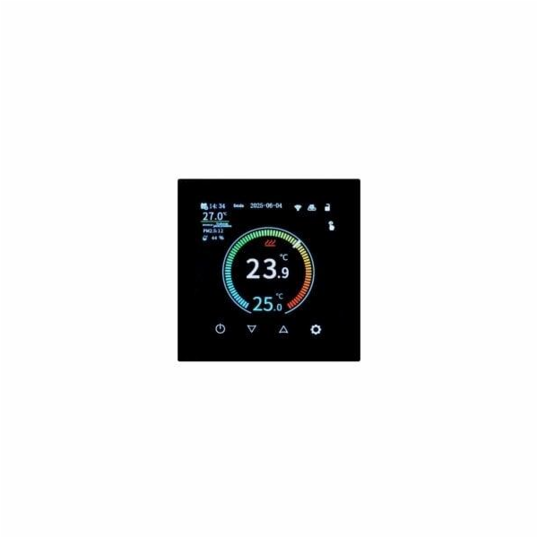 AURATON Termostat OCTA, zapuštěný, černý, 5 - 35 °C