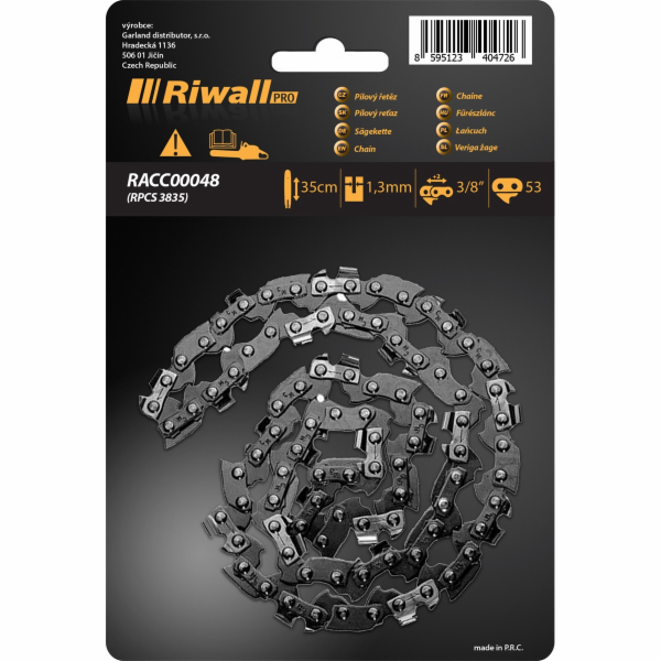 Riwall PRO Pilový řetěz 3/8" 1,3mm ( lišta 14" ) 53 článků
