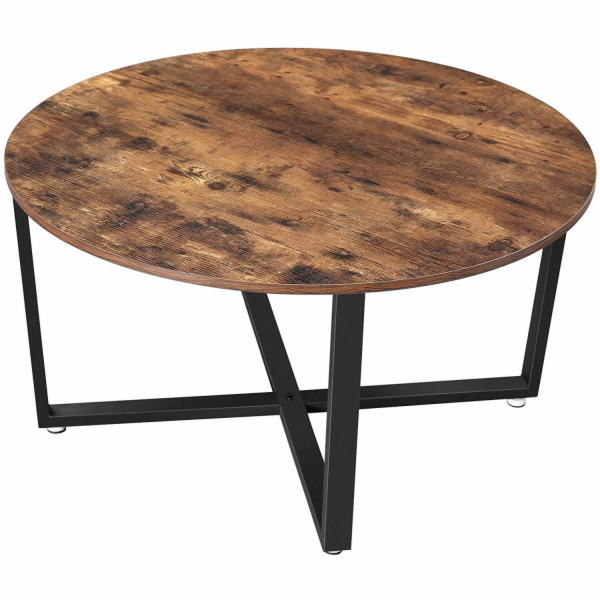 kontrast Nízký kulatý konferenční stolek v loftu, 88 cm