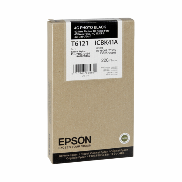 Epson T612 220ml 4C Photo Black