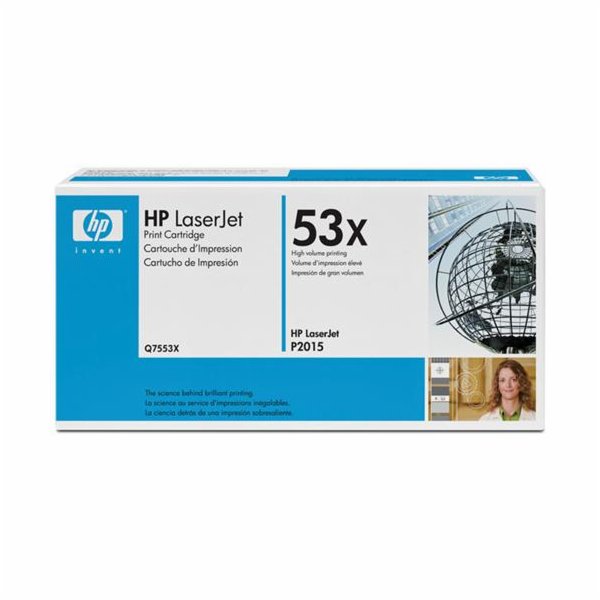 HP 53X Black LJ Toner Cart, Q7553X (7,000 pages)