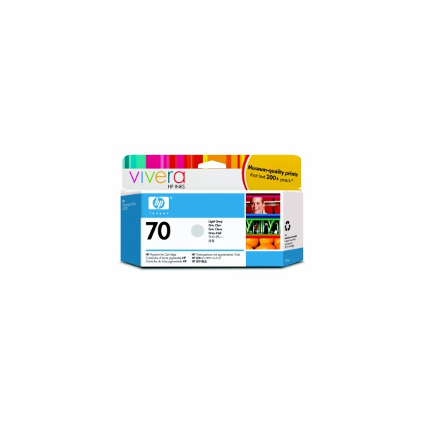 HP 70 Light Grey DJ Ink Cart, 130 ml, C9451A