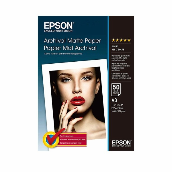 EPSON A3, Archival Matte Paper (50listů)