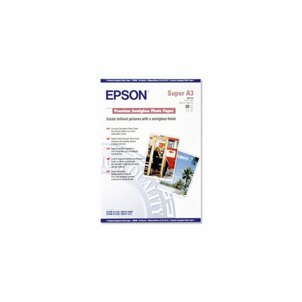 EPSON A3+, Premium Semigloss Photo Paper (20listů)