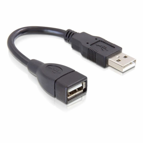 Delock USB 2.0 kabel, prodlužující A-A samec/samice 13 cm