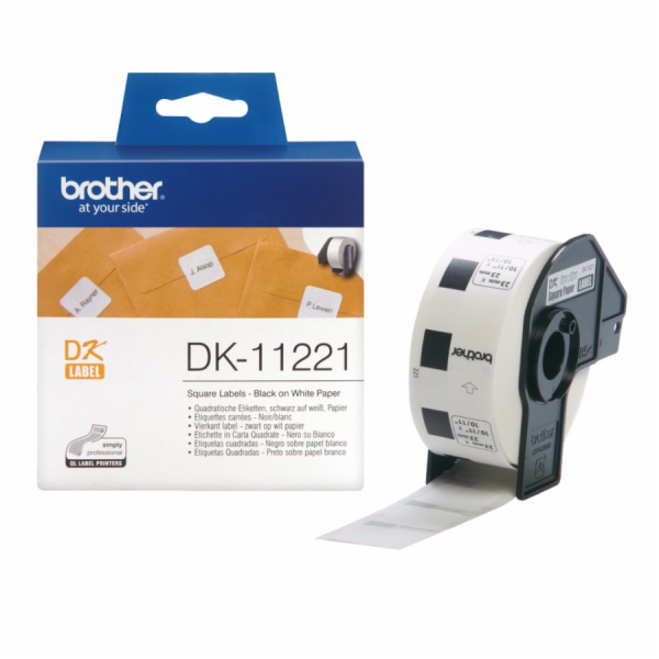 Brother 23mm x 23mm, bílá, 1000 etiket, DK11221 Brother D...