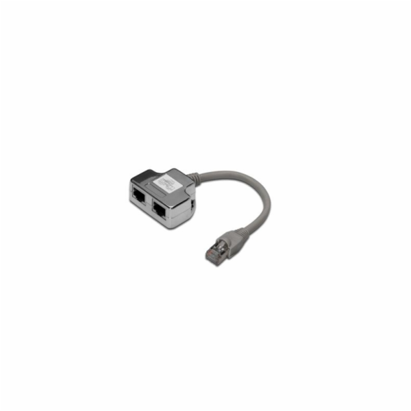 Digitus Adaptér pro patch kabel CAT 5e, 2x CAT 5e, stíněn...