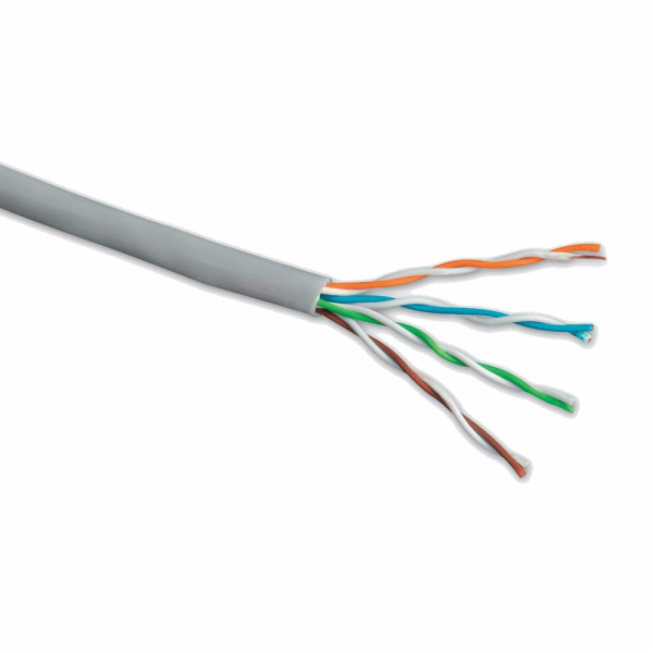 Kabel licna Solarix CAT5E UTP PVC šedý 305m/box SXKL-5E-U...