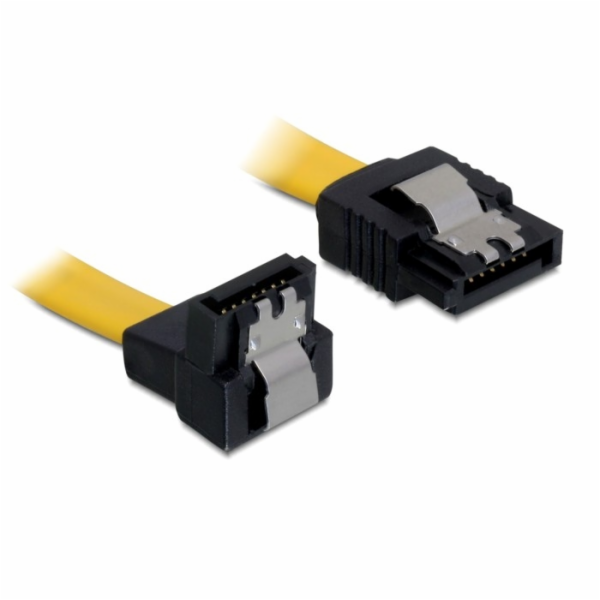 DeLOCK SATA kabel rovný > lomený