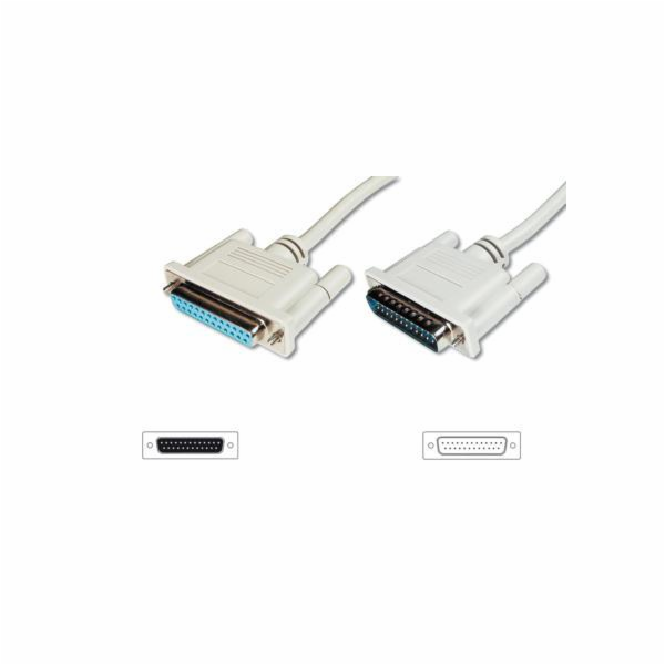 Digitus Serielles Datatransfer Verlängerungskabel, D-Sub2...