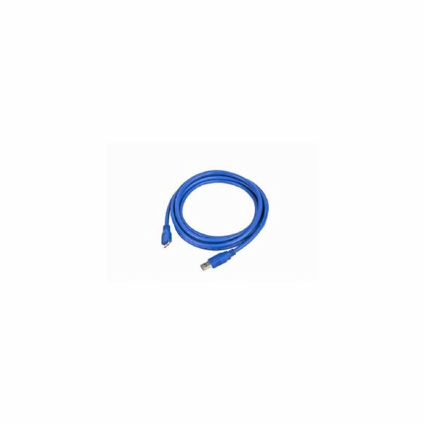 GEMBIRD Kabel USB 3.0 A-Micro B propojovací 1,8m (modrý)