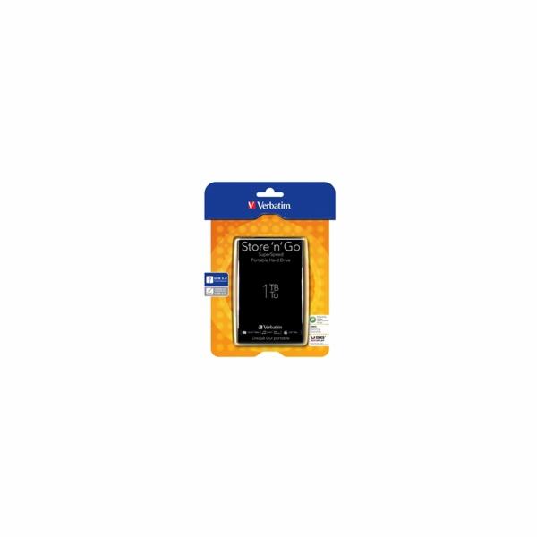 VERBATIM HDD 2.5" 1TB Store  n  Go USB 3.0, Black