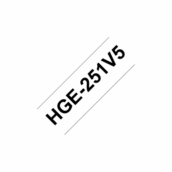 HGE-251, bílá / černá, 24 mm