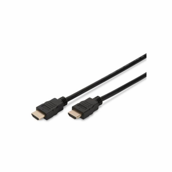 Digitus HDMI High Speed Kabel mit Ethernet, Typ A (schwar...