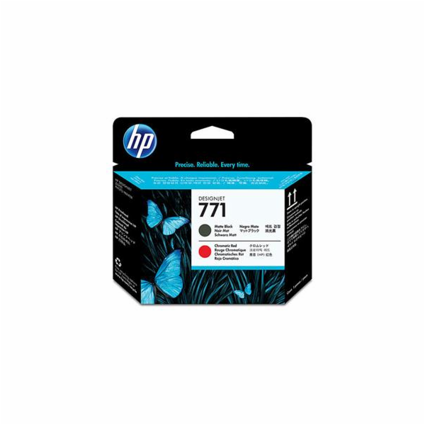 HP 771 - Matná čerň, chromová červená - tisková hlava