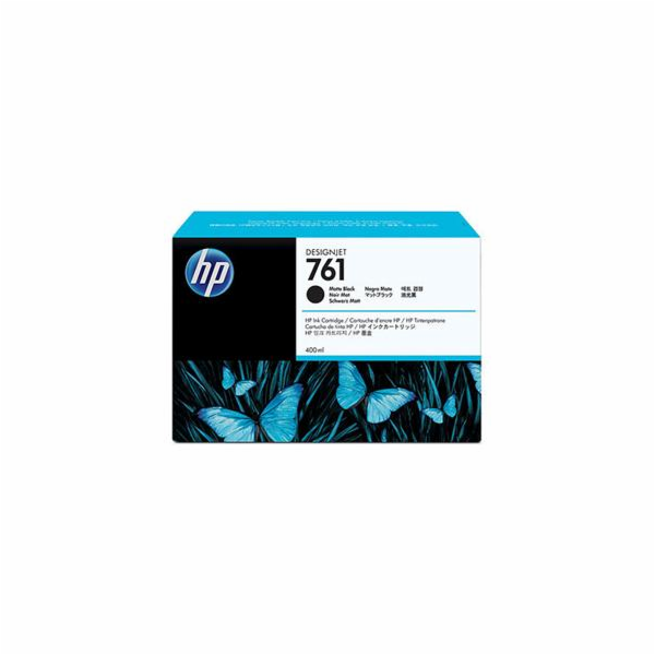 HP 761 Black matte DJ Ink Cart, 400 ml, CM991A