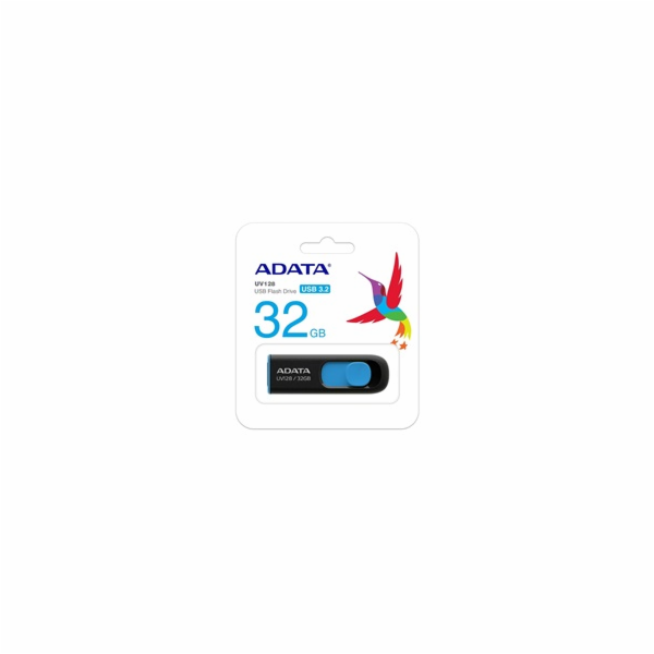 ADATA Flash Disk 32GB UV128, USB 3.1 Dash Drive (R:40/W:2...