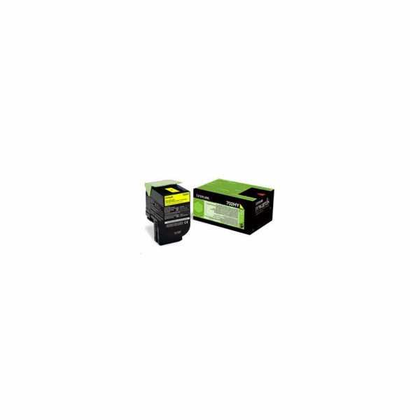 TONER LEXMARK 702HY Yellow High Yield Return Program Tone...