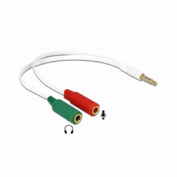 Delock adaptér sluchátek 1 x 3.5 mm 4 pin Stereo jack sam...