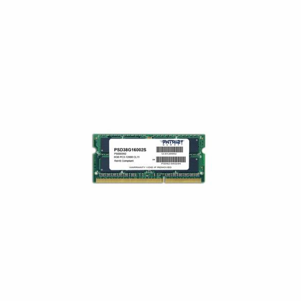 Patriot/DDR3/8GB/1600MHz/CL11/1x8GB