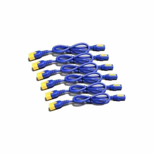 Power Cord Kit (6 ea), Locking, C13 to C14, 1.2m, Blue