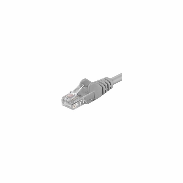 PremiumCord Patch kabel UTP RJ45-RJ45 CAT6 2m šedá