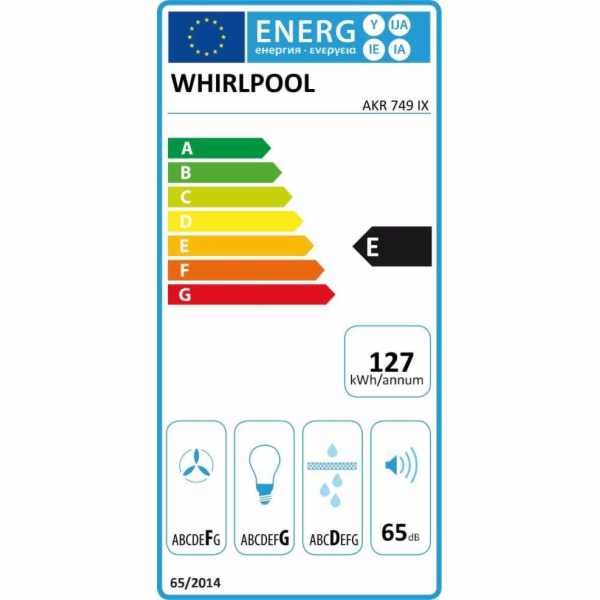 Vestavná digestoř Whirlpool AKR 749/1 IX Inox